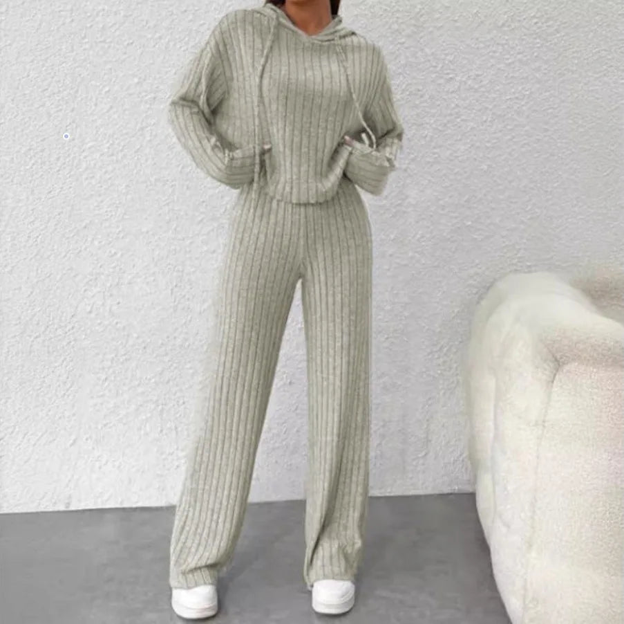 Best Ensemble Tricoté Casual Printemps-automne – Sweat à Capuche et Pantalon ORIS WEAR