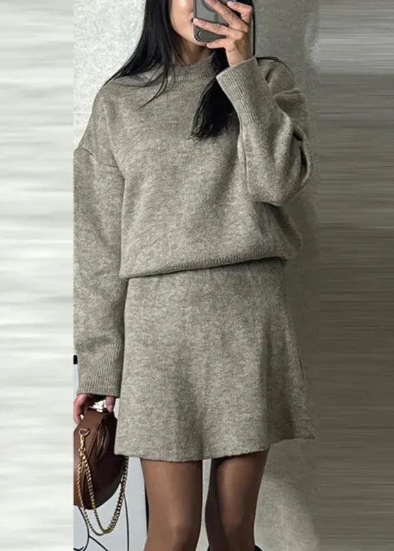 Ensemble pull et jupe élégante femme ORIS WEAR