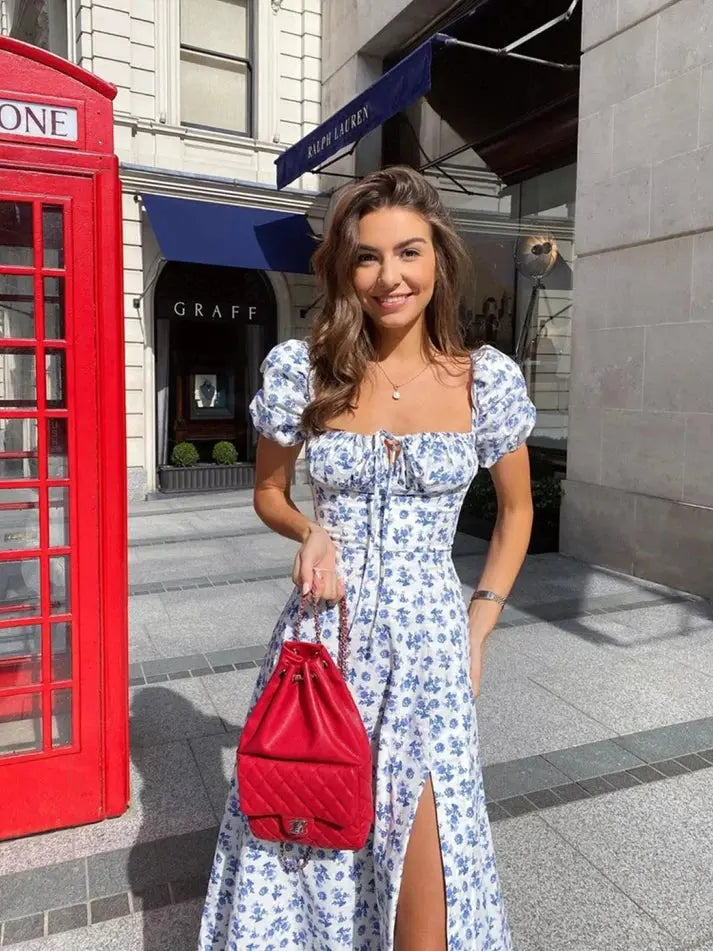 Robe longue été fleurie élégante femme ORIS WEAR