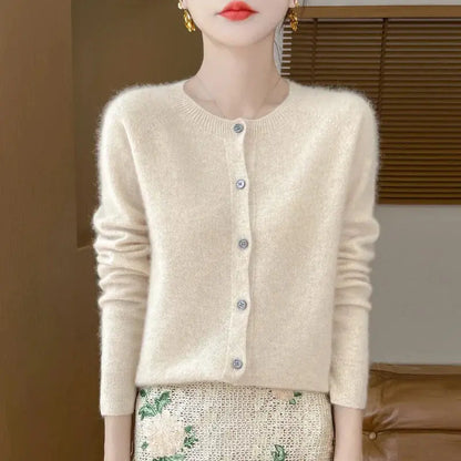 Cardigan en Mérinos 100% – Douceur et Élégance Printemps/Automne ORIS WEAR