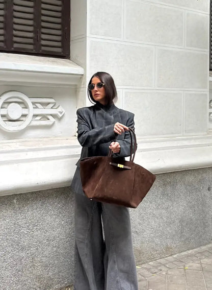 Veste Femme Élégante à Col Montant et Motif à Carreaux ORIS WEAR