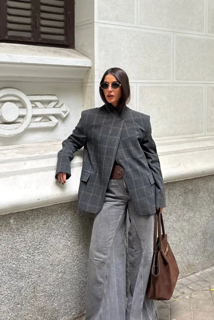 Veste femme élégante gris — ORIS WEAR