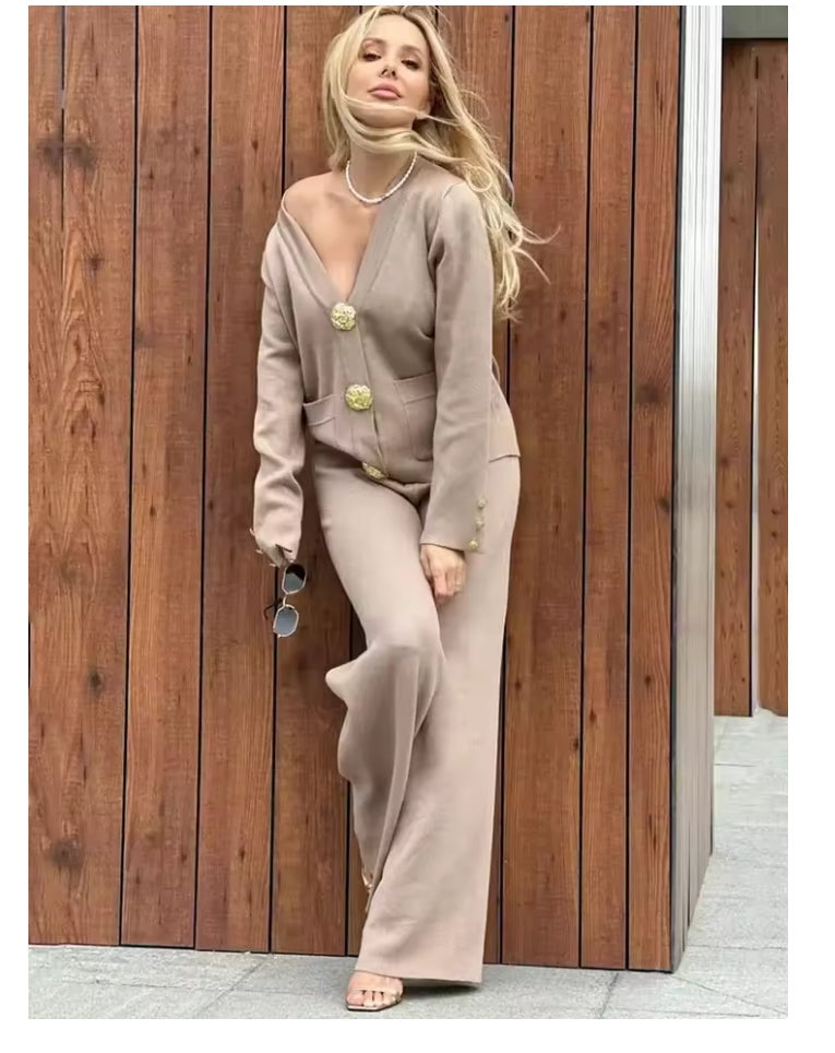 Elegant Knit Two-Piece Set ORIS WEAR