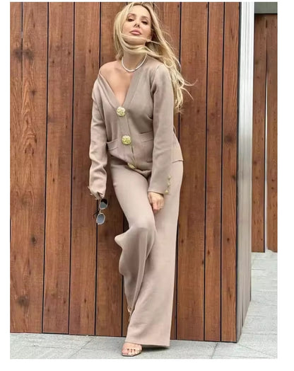 Elegant Knit Two-Piece Set ORIS WEAR