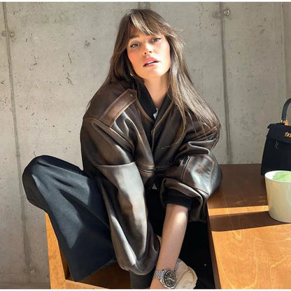 Veste femme élégante marron — ORIS WEAR