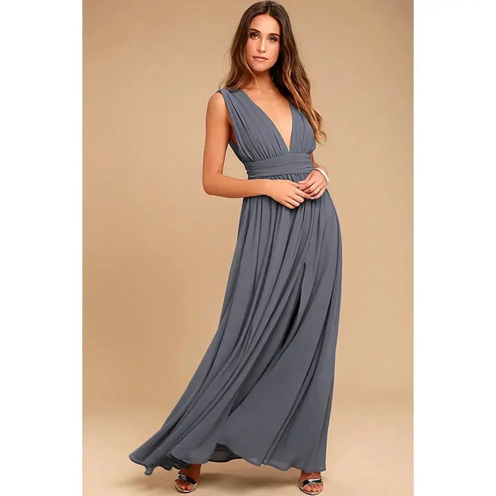 Yvana | Robe d'été longue avec Fente pour Soirées et Mariages ORIS WEAR