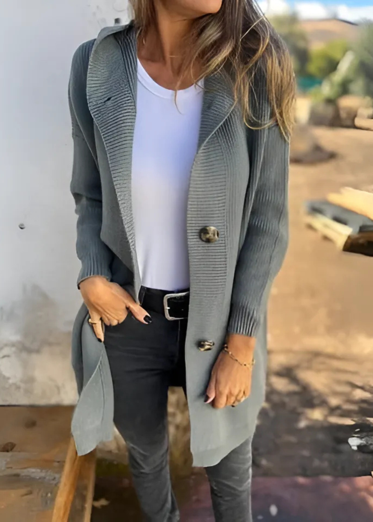 Robe midi femme élégante noir — ORIS WEAR
