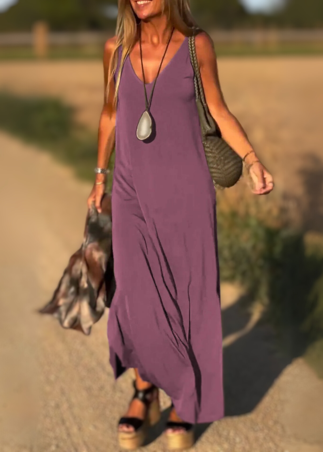 Robe Tendance V-neck Raffinée ORIS WEAR