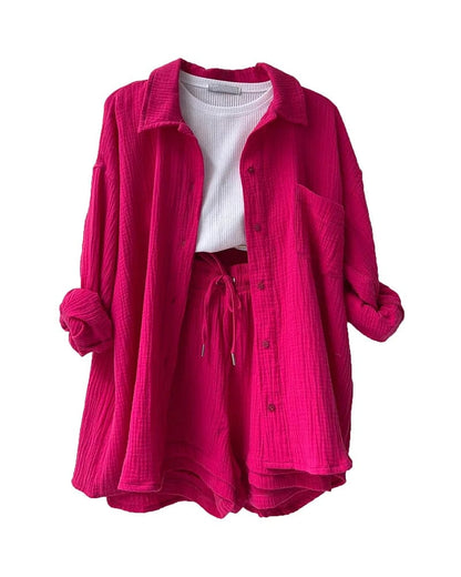 Douceur Estivale – Ensemble Chemise & Short ORIS WEAR