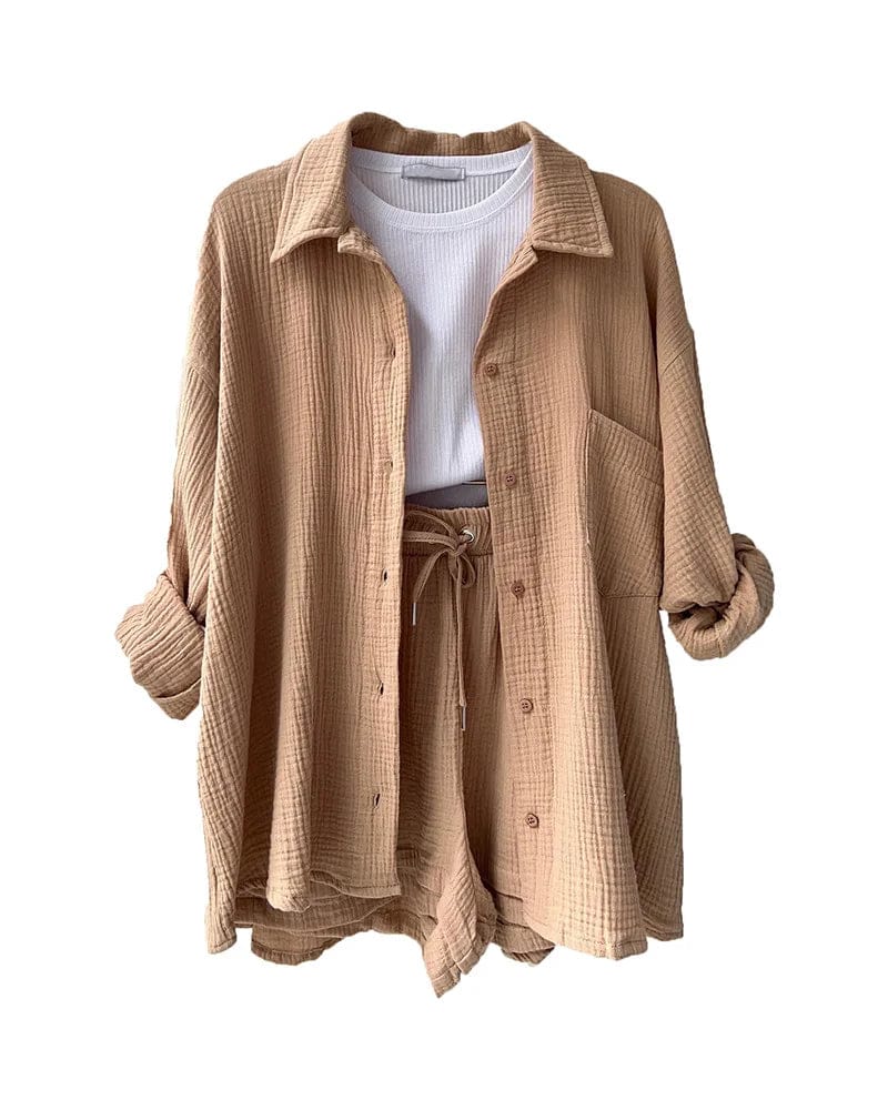 Douceur Estivale – Ensemble Chemise & Short ORIS WEAR