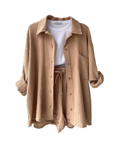 Douceur Estivale – Ensemble Chemise & Short ORIS WEAR