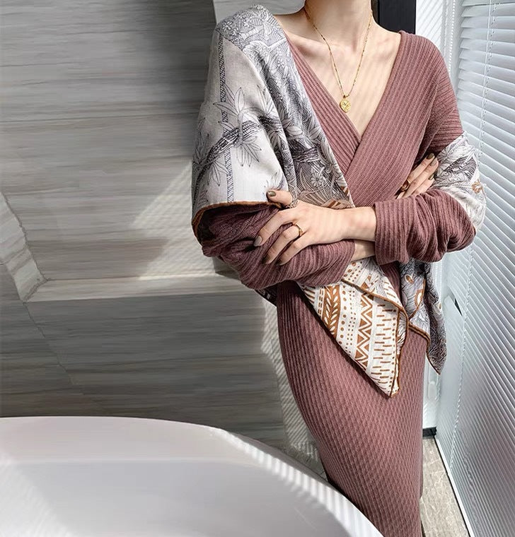 Robe jupe longue tricotée chic ORIS WEAR