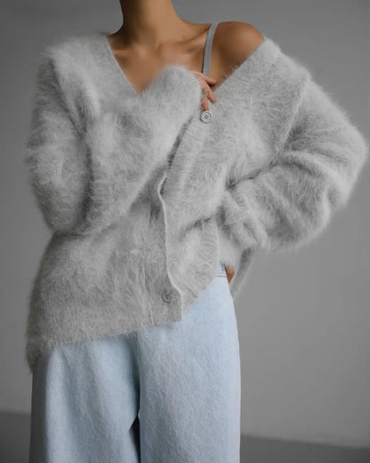 Cardigan Femme Col V – Boutonné, pour l'hiver ORIS WEAR