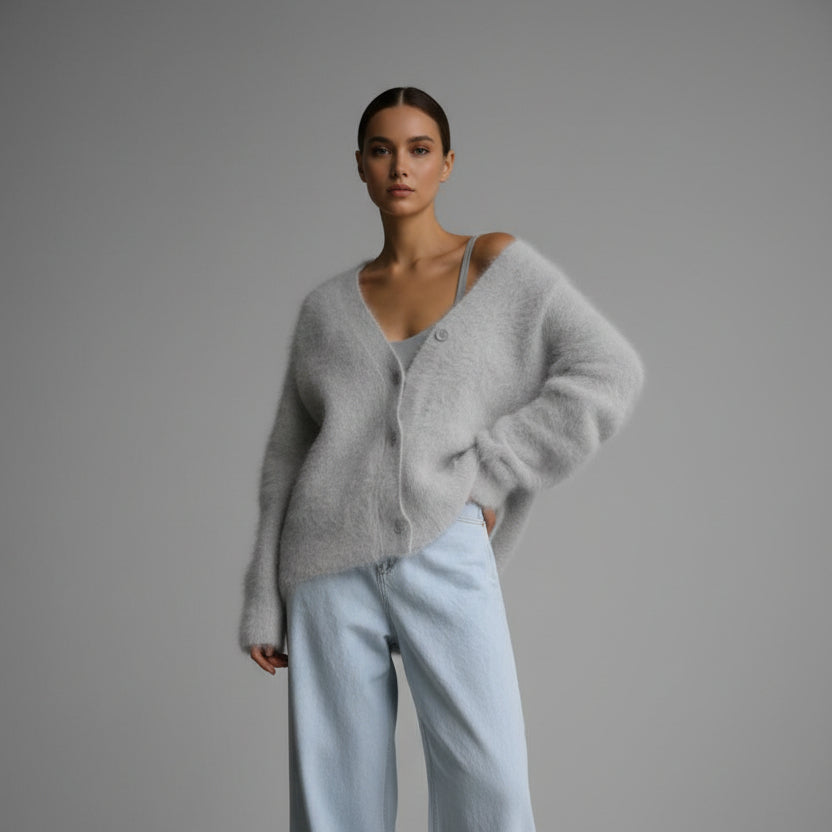 Pull en Maille Boutonné Femme ORIS WEAR