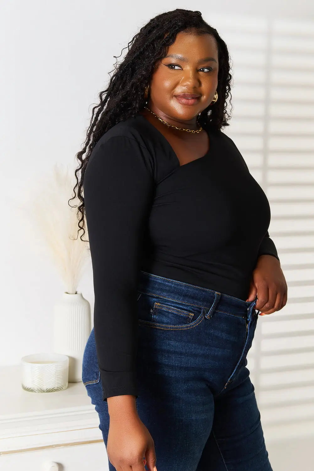 Top manches longues à encolure asymétrique ORIS WEAR