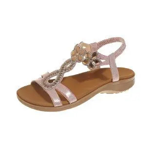 Chloé – Sandales Plates Brillantes & Confortables ORIS WEAR
