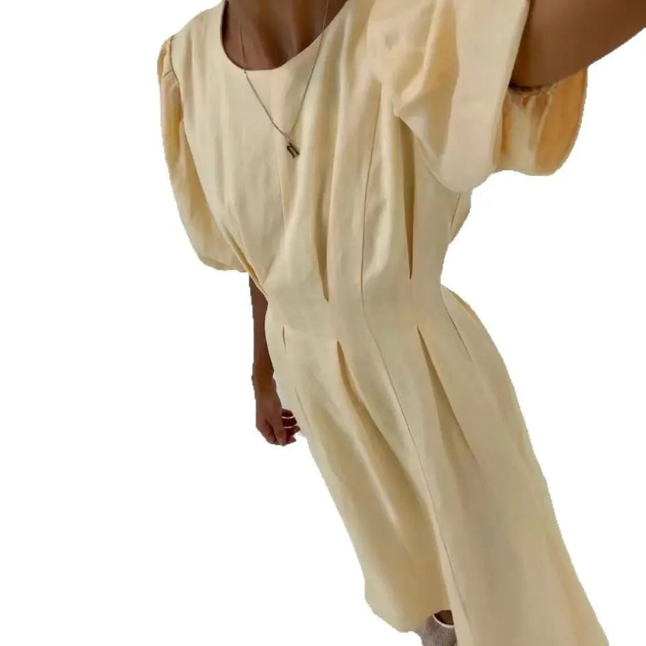 Personality Female Elegant Short Sleeve Dress ORIS WEAR