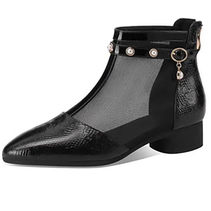 Ankle Boots Bout Pointu Zip Aéré Chic ORIS WEAR