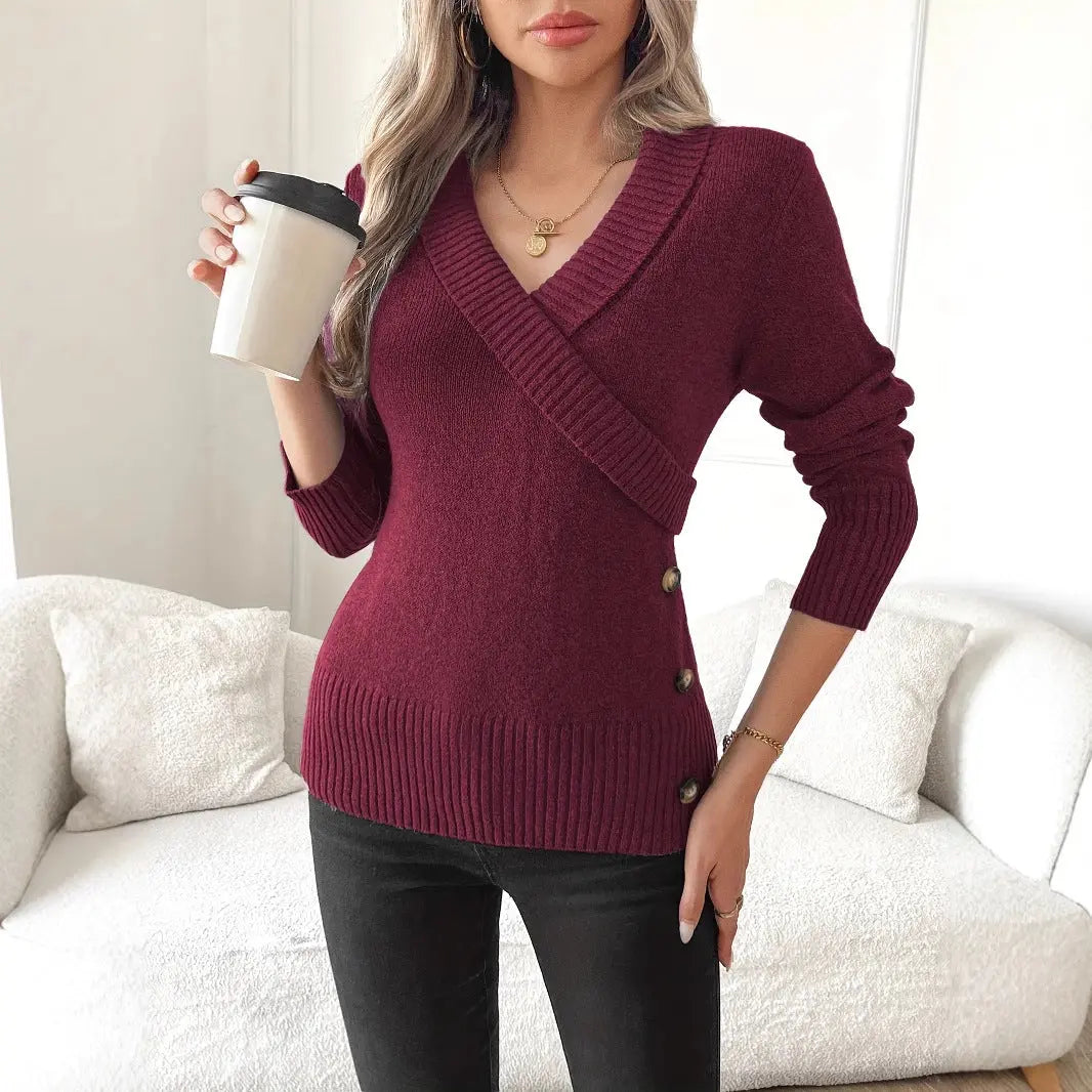 Pull En Maille Décolleté Enveloppant ORIS WEAR