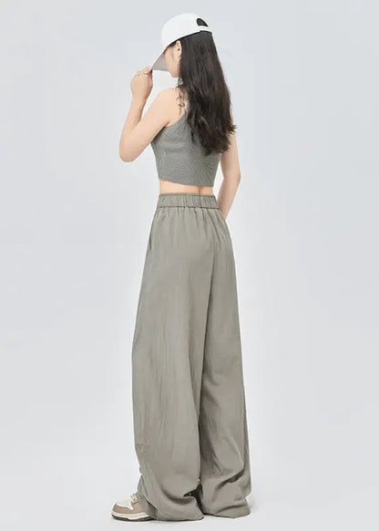 Pantalon large estival gris en Tencel ORIS WEAR