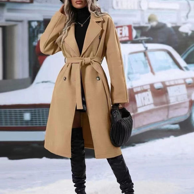Trench-coat femme long double boutonnage ORIS WEAR