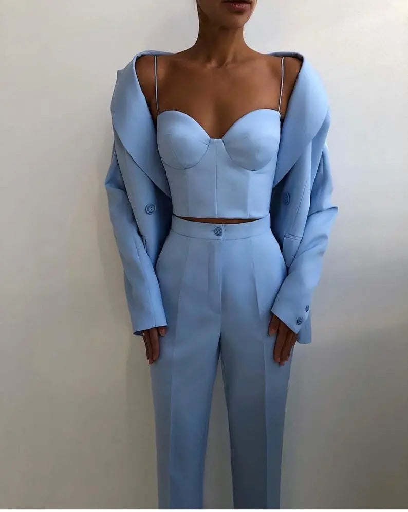 Élégance Structurée – Tailleur Femme Double-Boutonnage ORIS WEAR