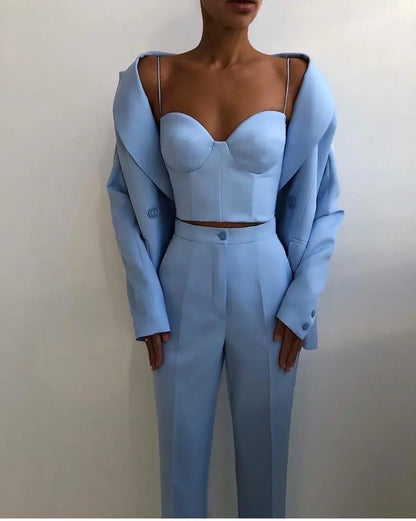 Élégance Structurée – Tailleur Femme Double-Boutonnage ORIS WEAR