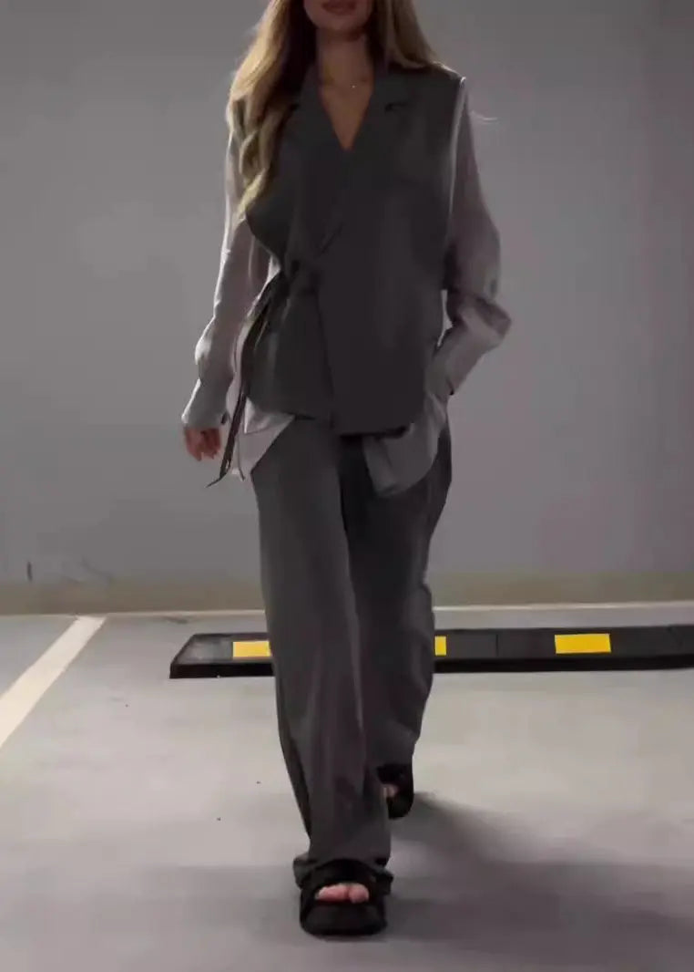 Ensemble femme fluide gris — ORIS WEAR