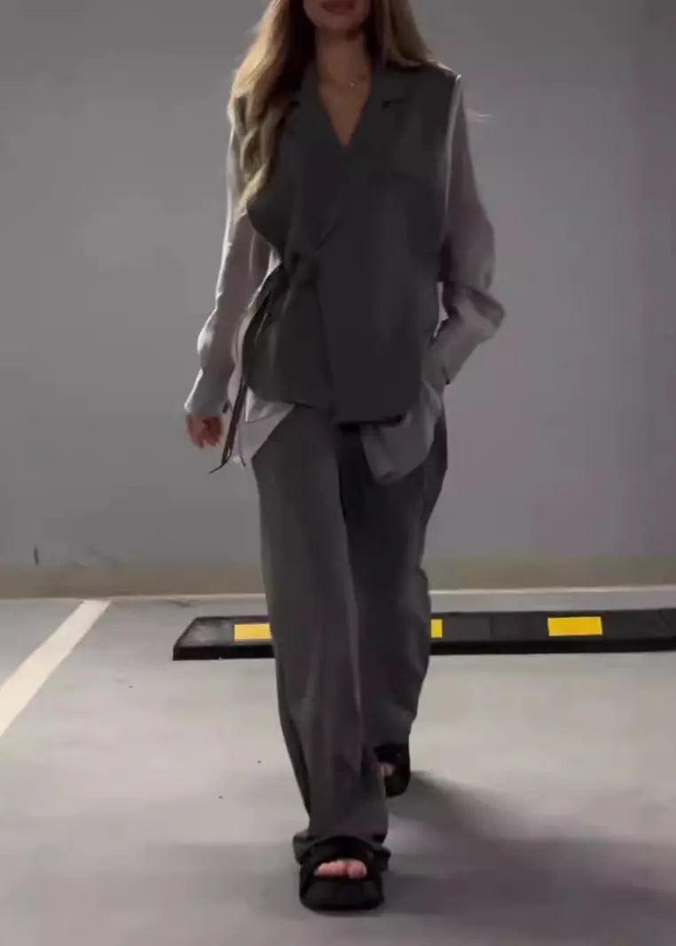 Ensemble mousseline haut patchwork & pantalon ORIS WEAR