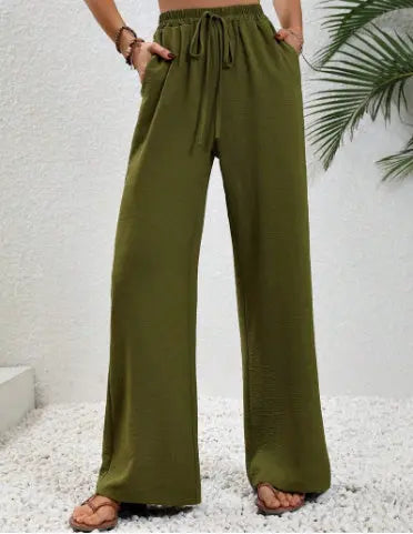Pantalon Large Décontracté avec Cordon et Poches ORIS WEAR