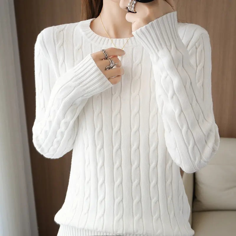 Pull torsadé à manches longues pour femme ORIS WEAR