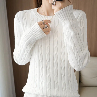 Pull torsadé à manches longues pour femme ORIS WEAR