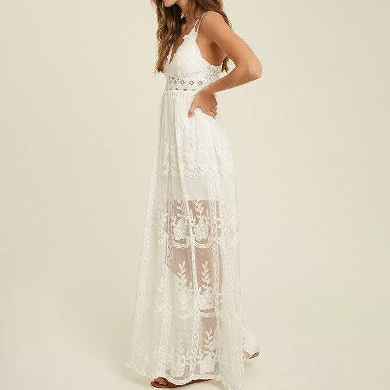 Robe en dentelle à bretelles ORIS WEAR