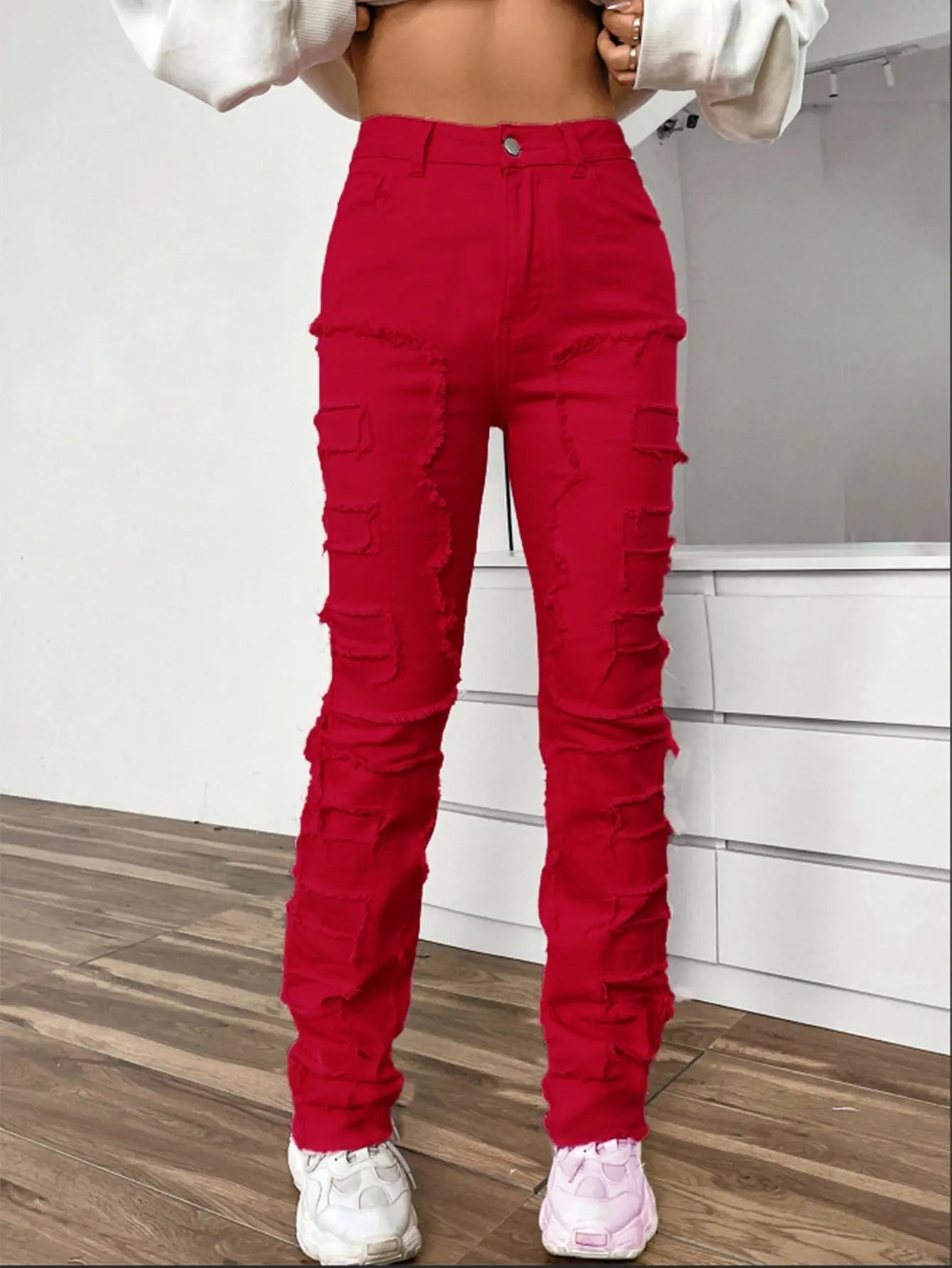 Jean Femme Coupe Droite Brodé ORIS WEAR