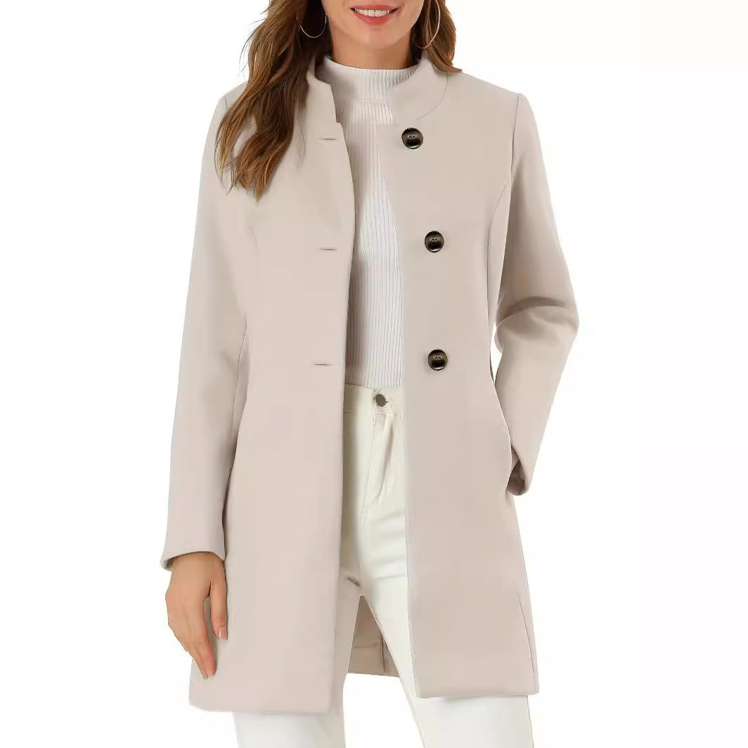 manteau casual automne hiver pas cher