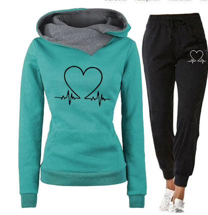 Ensemble Sportif avec Imprimé Cœur et Capuche ORIS WEAR