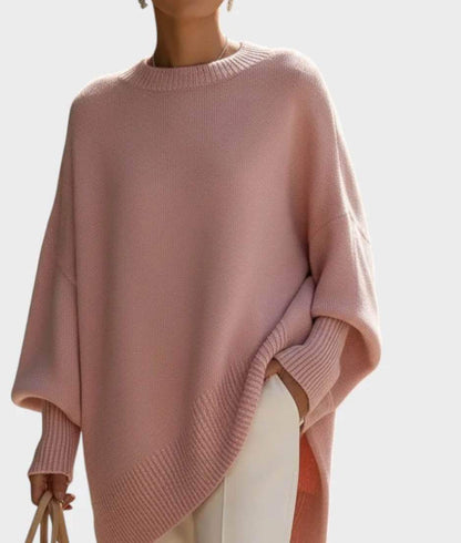 Oversized Knit Poncho Sweater ORIS WEAR