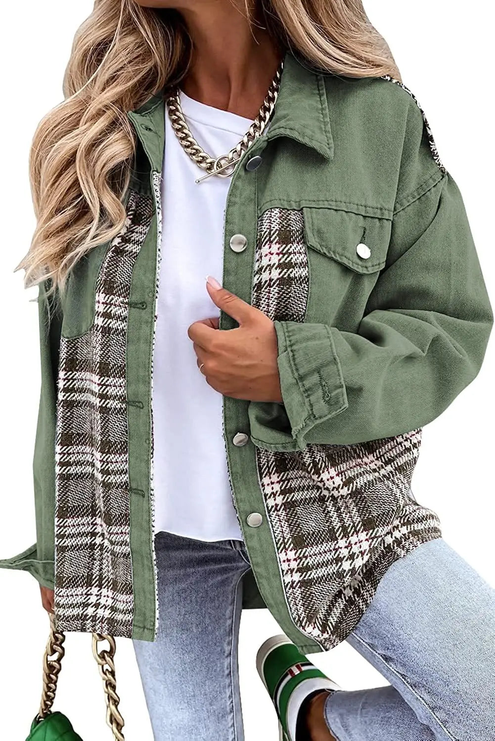 Veste Denim Carreaux Acme