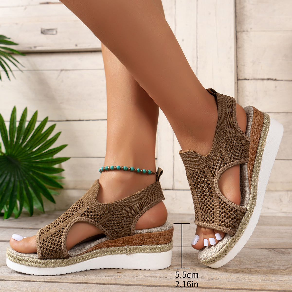 Sandales compensées creuses ORIS WEAR