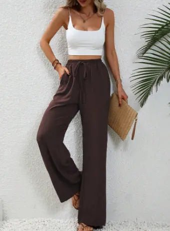 Pantalon Large Décontracté avec Cordon et Poches ORIS WEAR