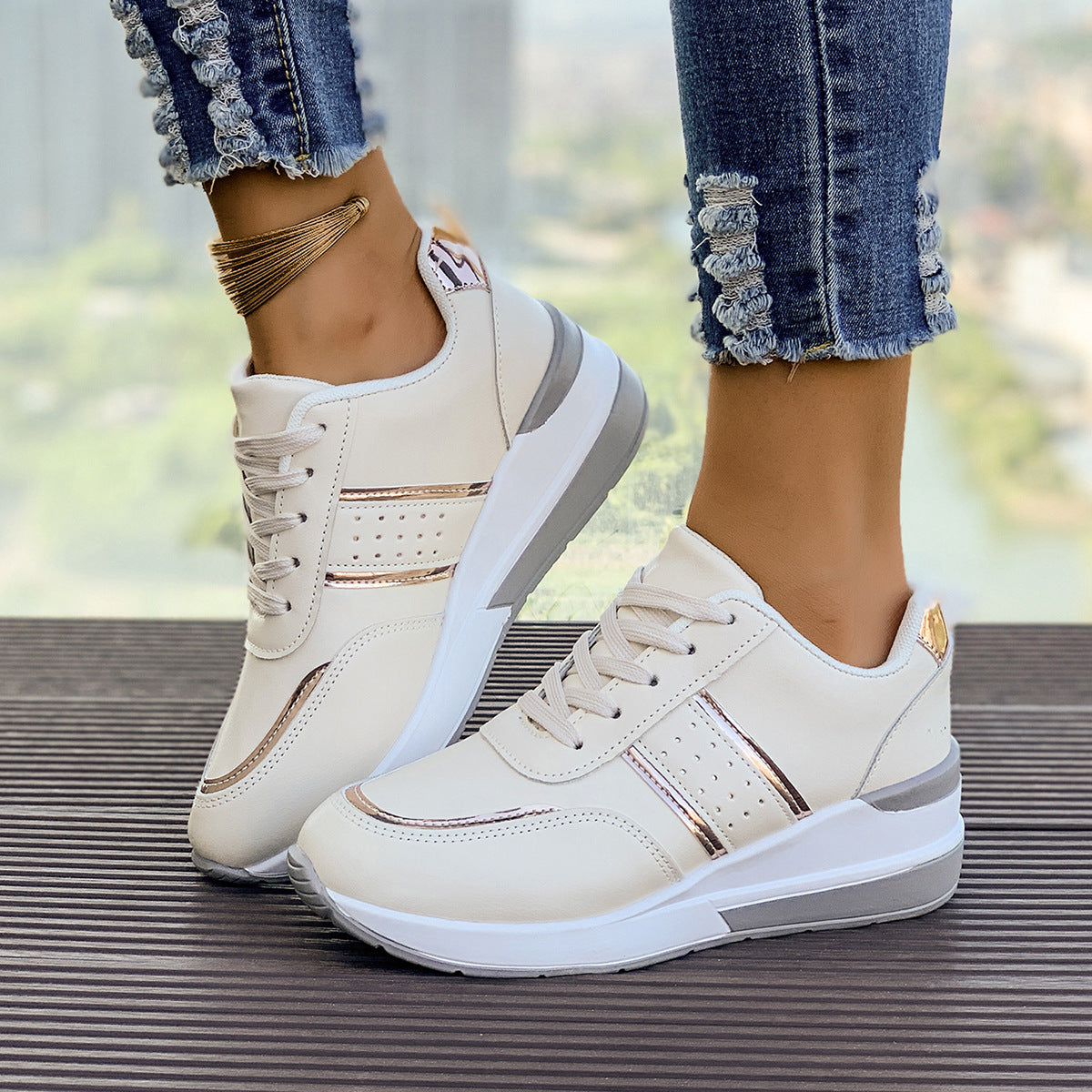 Baskets Femme Urban Chic à Semelle Épaisse ORIS WEAR