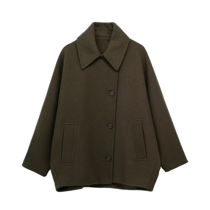 Manteau Court en Laine Mélangée – Charme Automnal ORIS WEAR