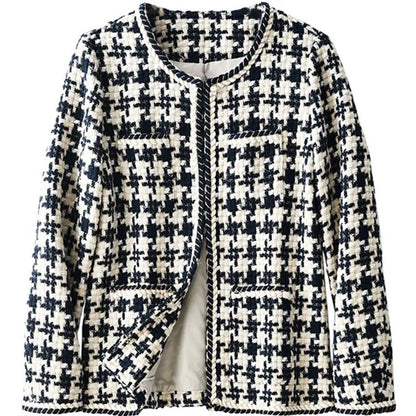 Veste Élégance – Blazer court à motif pied-de-poule ORIS WEAR