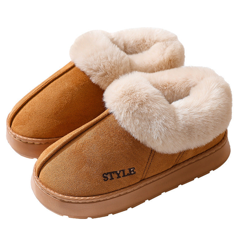 New Suede Cotton Slippers Warm Non-slip Snow Boots ORIS WEAR
