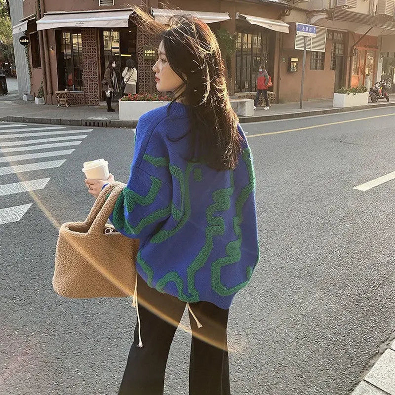Pull épais à motif dessin animé pour Votre Hiver ORIS WEAR