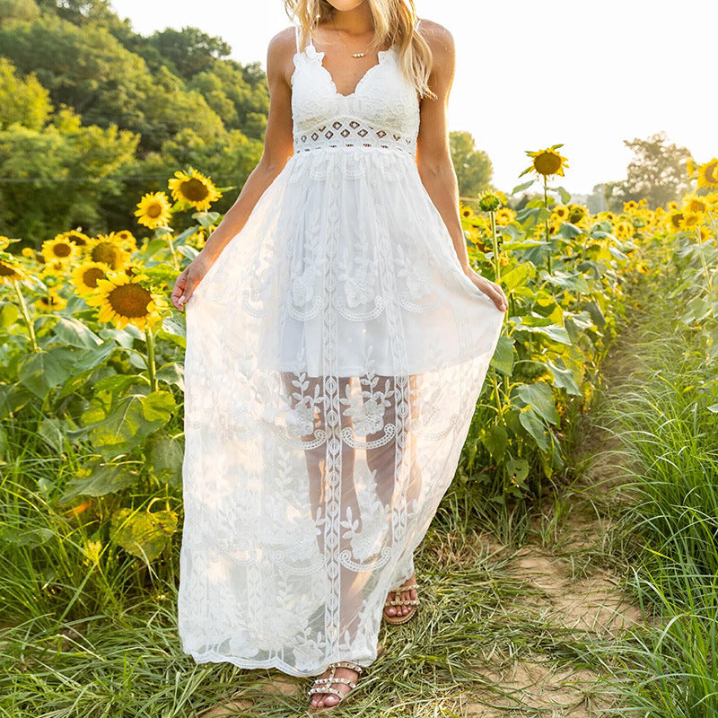 Robe en dentelle à bretelles ORIS WEAR