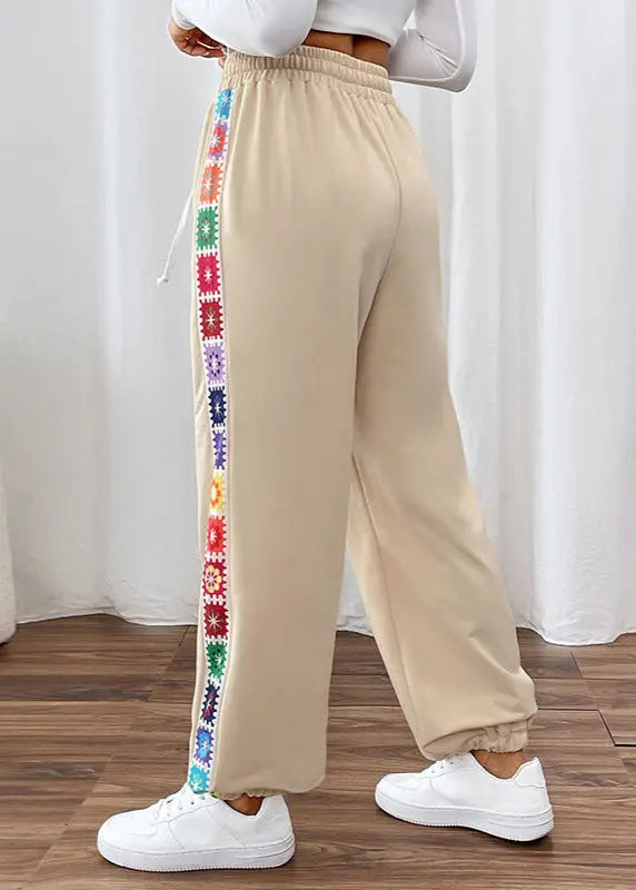 Pantalon ample femme rayures couture ORIS WEAR
