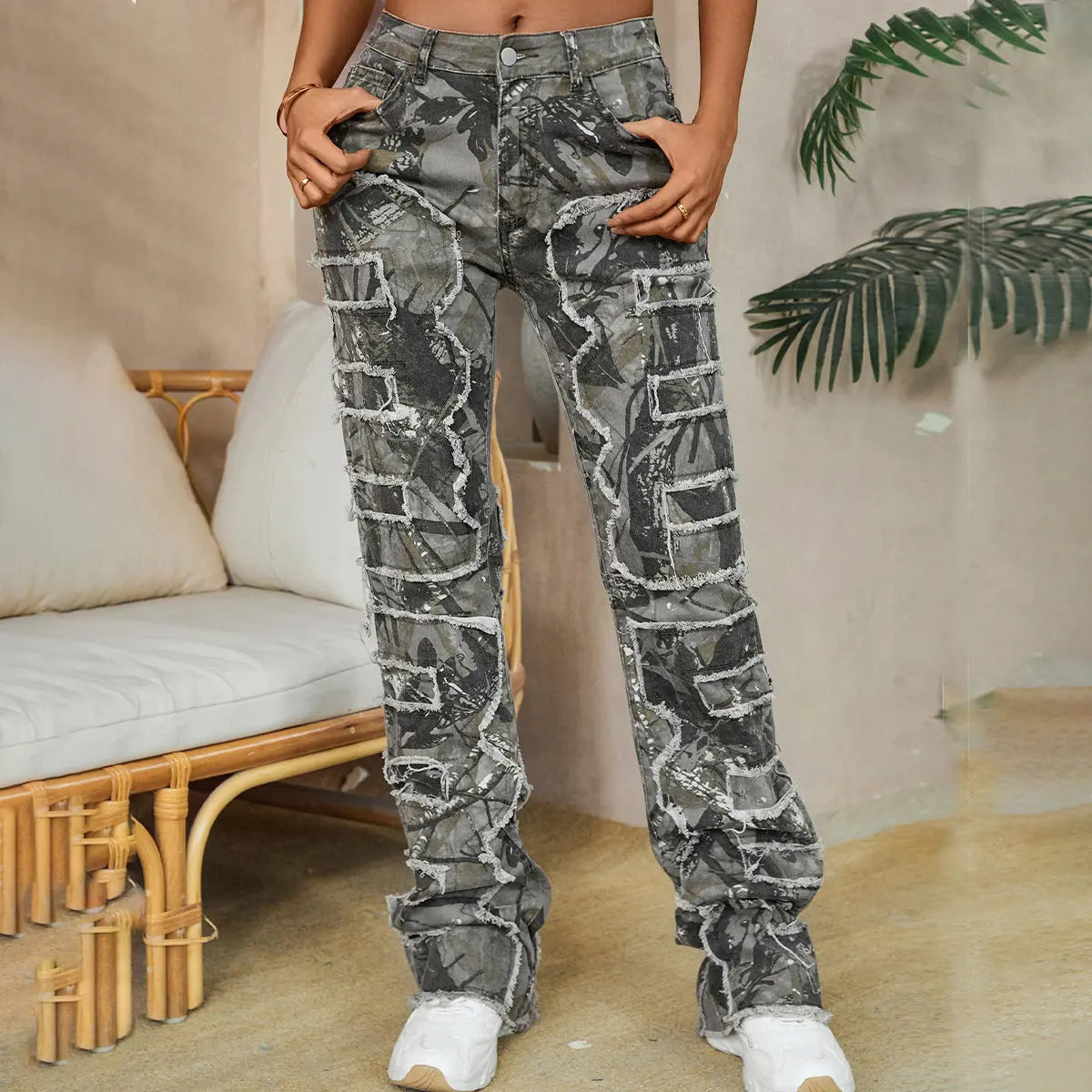Jean Femme Coupe Droite Brodé ORIS WEAR
