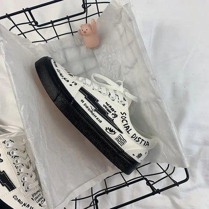 Chaussures Blanches en Toile Style Japonais pour Femmes ORIS WEAR