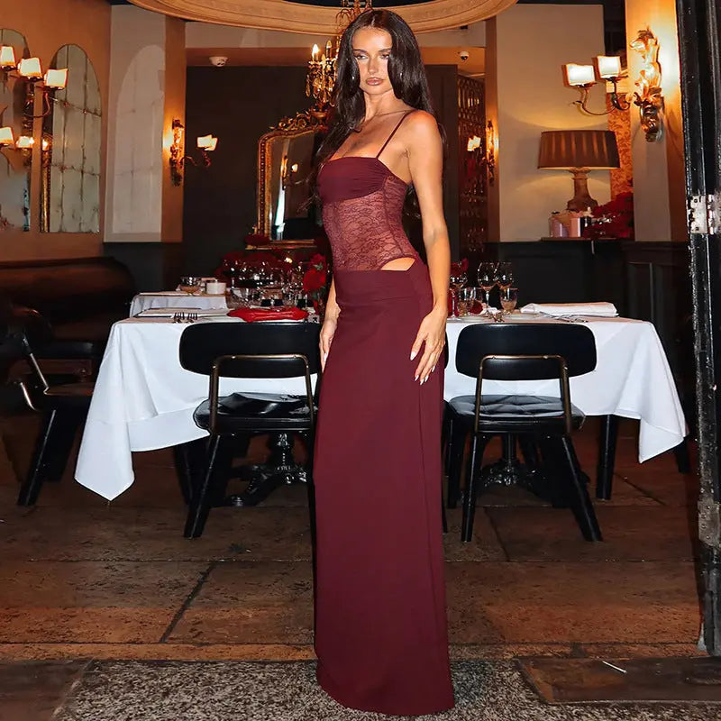 Elora | Robe longue en dentelle ORIS WEAR